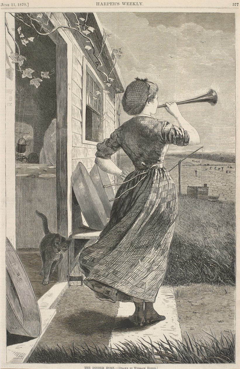 Middagshornet, 11. juni af Winslow Homer