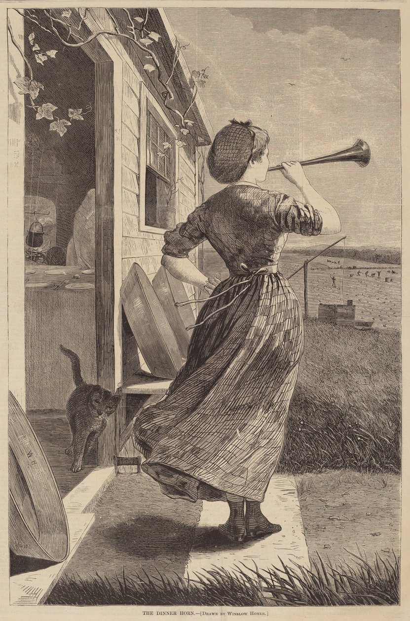 Middagshornet, udgivet 1870. af Winslow Homer