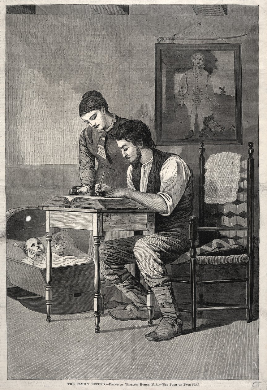 Familiebogen, 1875. af Winslow Homer