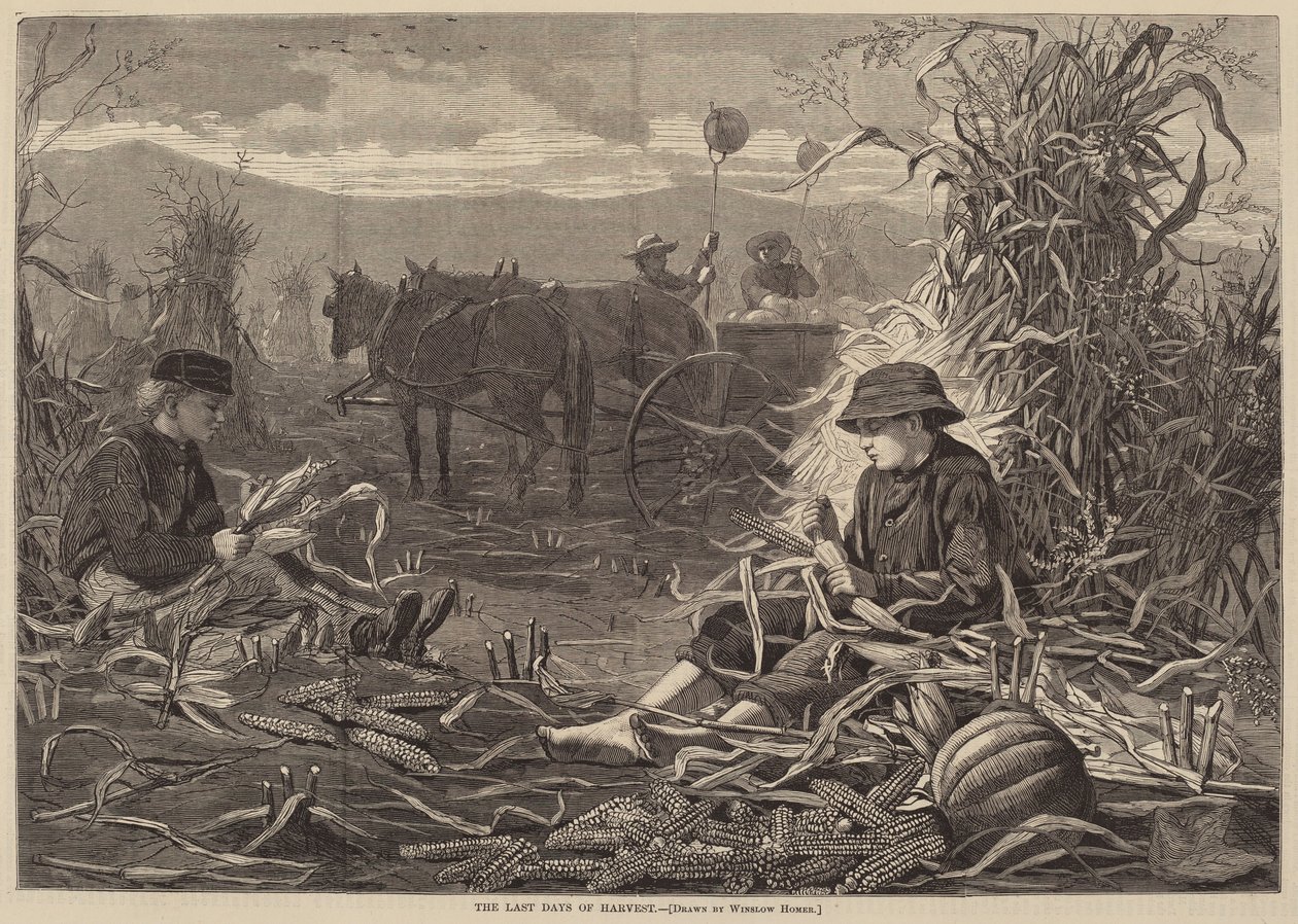 The Last Days of Harvest, udgivet 1873. af Winslow Homer