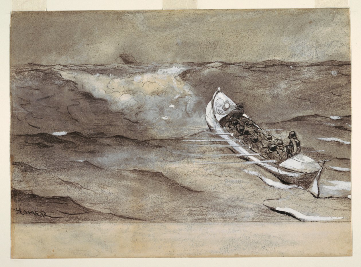 Redningsbåden af Winslow Homer