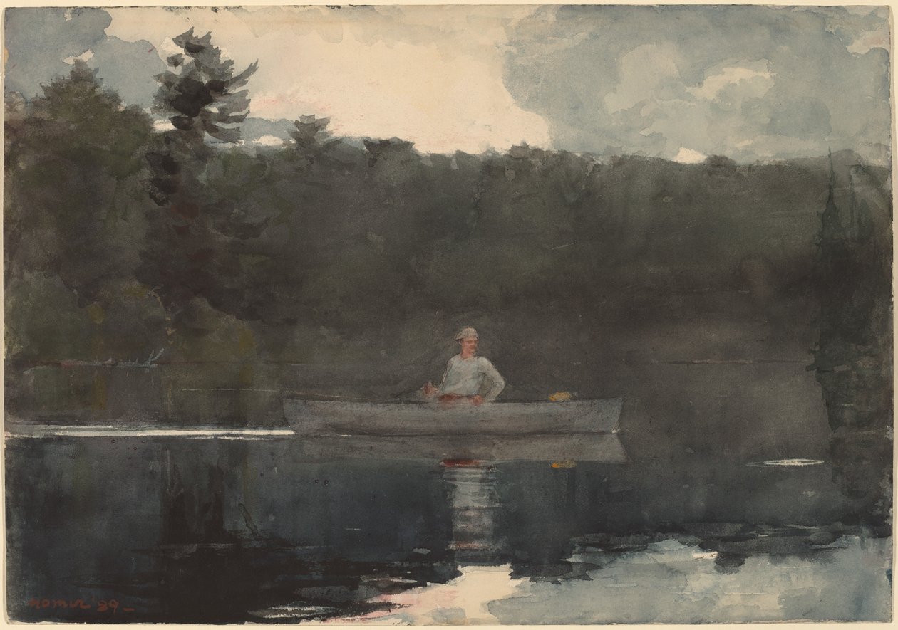 Den enlige fisker af Winslow Homer