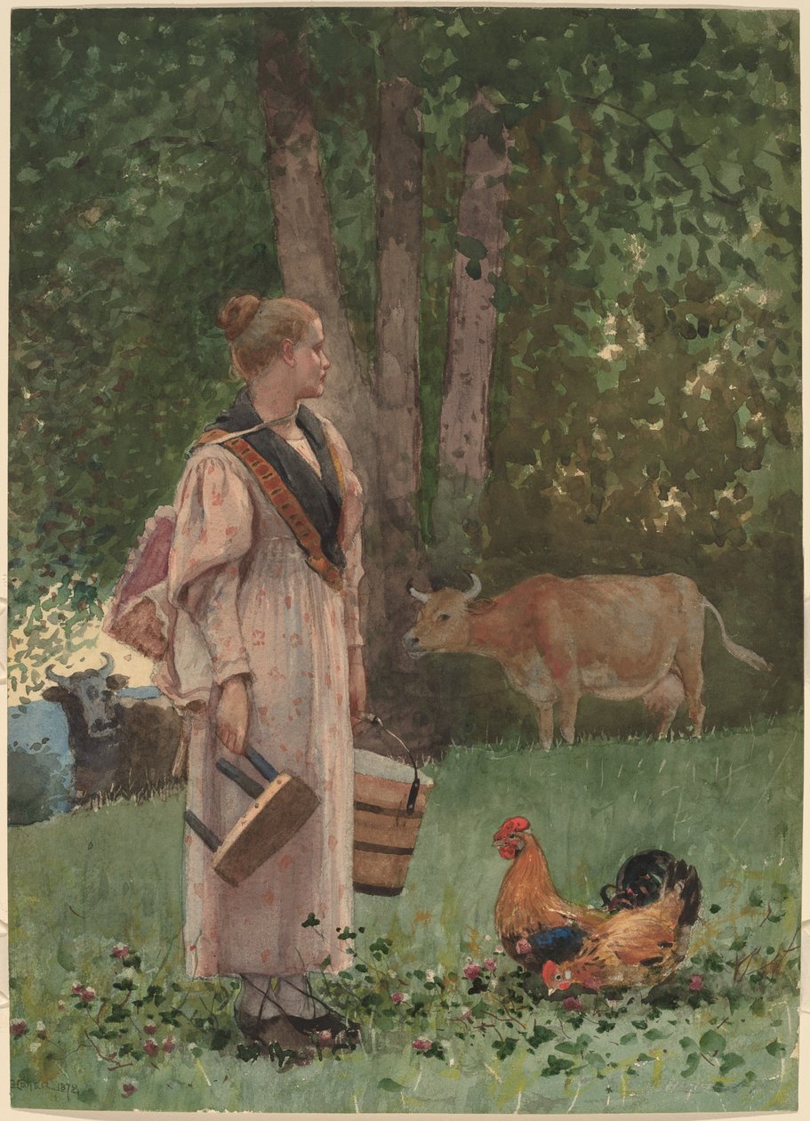 Mælkepigen af Winslow Homer