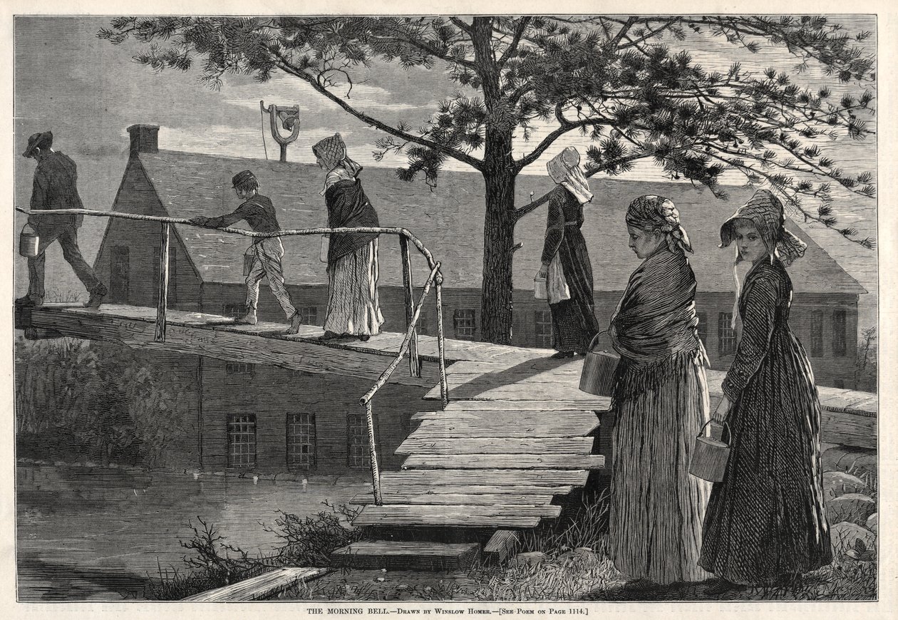 Morgenklokken, 1873. af Winslow Homer