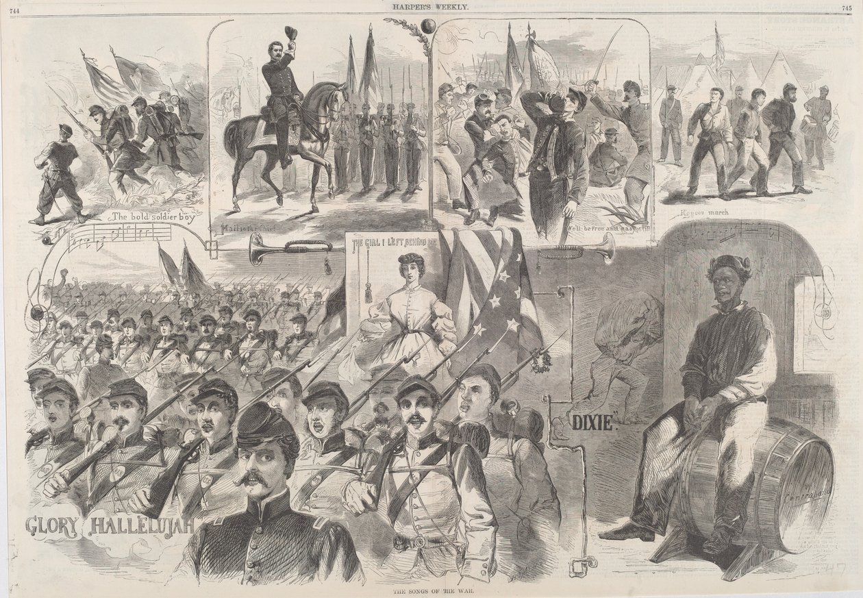 The Songs of War, udgivet 1861. af Winslow Homer