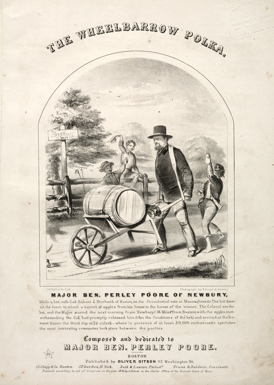 Trillebørpolkaen - Nodecover. af Winslow Homer