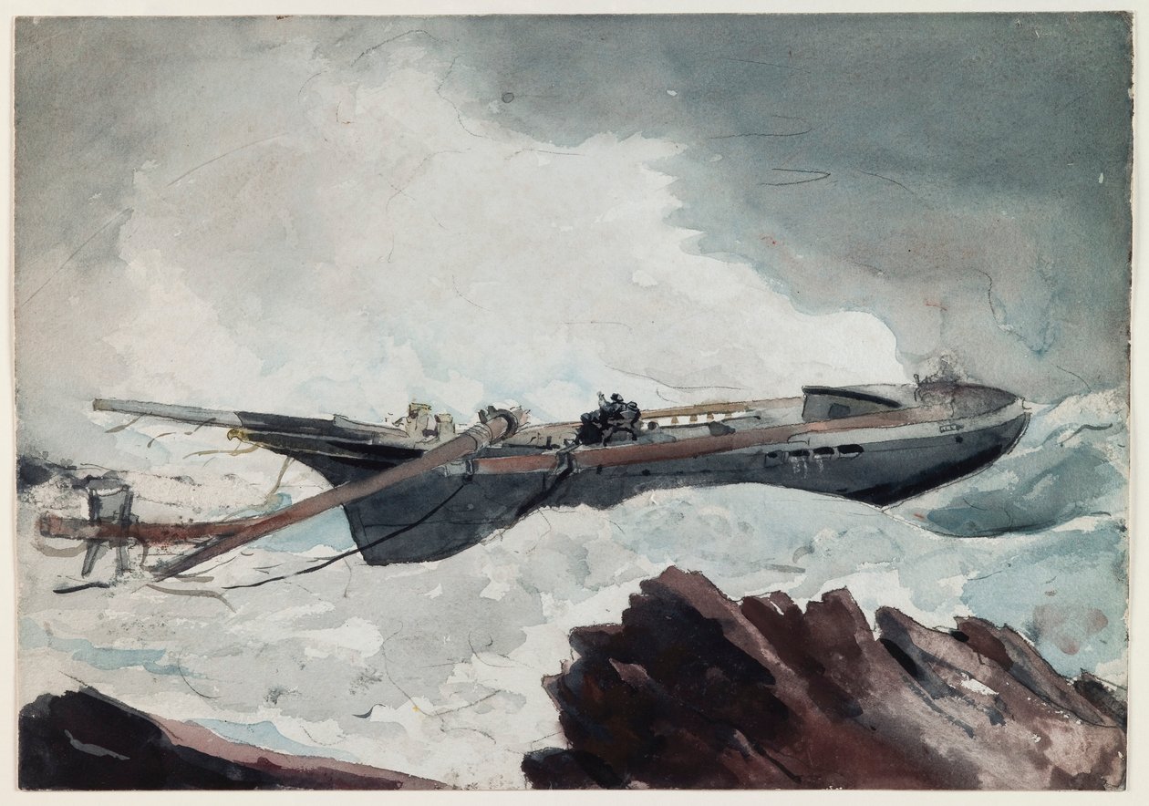 Den ødelagte skonnert af Winslow Homer