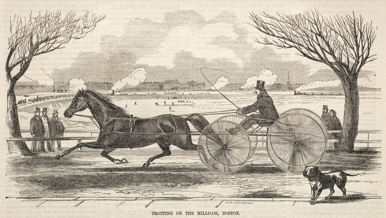 Trav på Mill Dam, Boston, 1859. af Winslow Homer