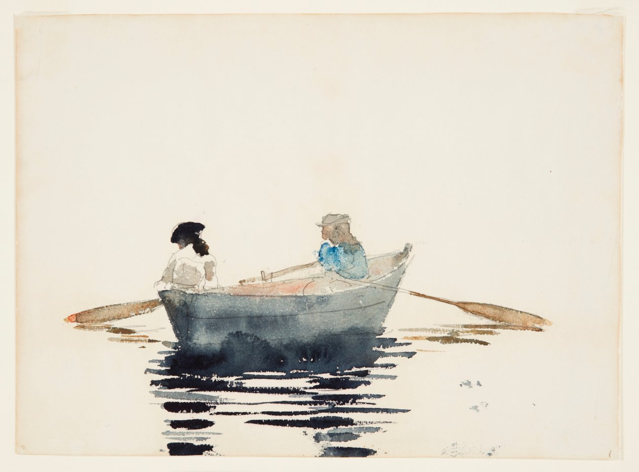 To piger i en robåd af Winslow Homer
