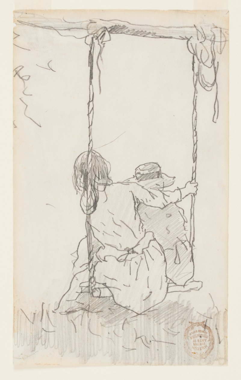 To piger på en gynge af Winslow Homer