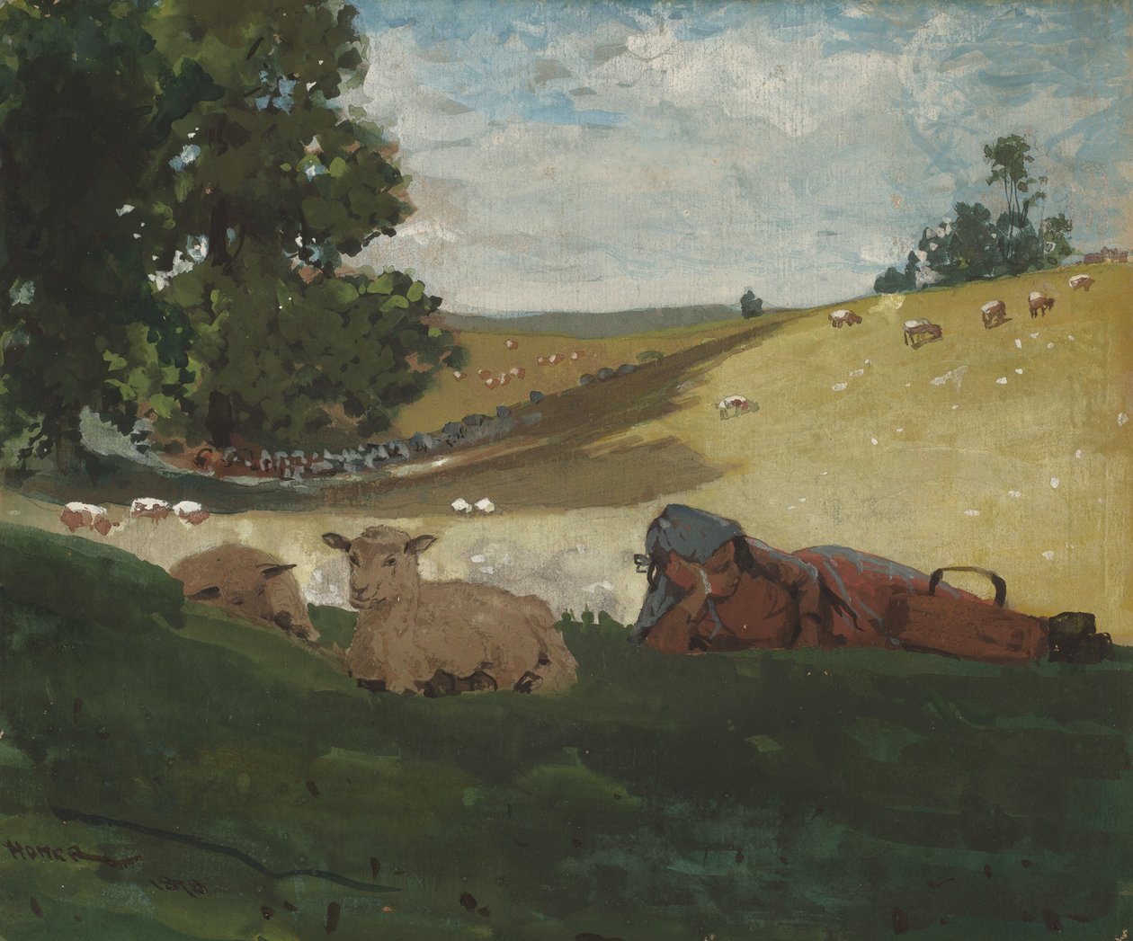 Varm eftermiddag, 1878. af Winslow Homer