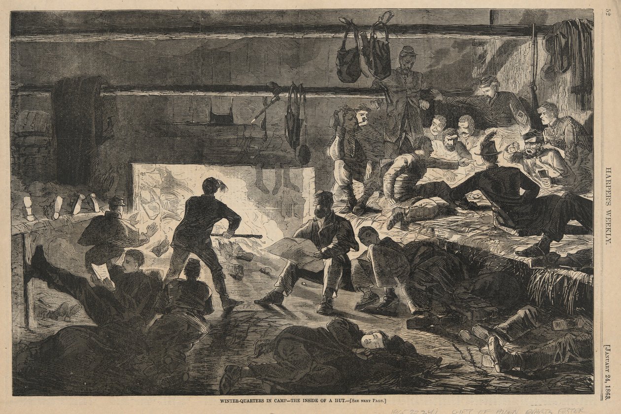 Vinterkvarter i lejren af Winslow Homer