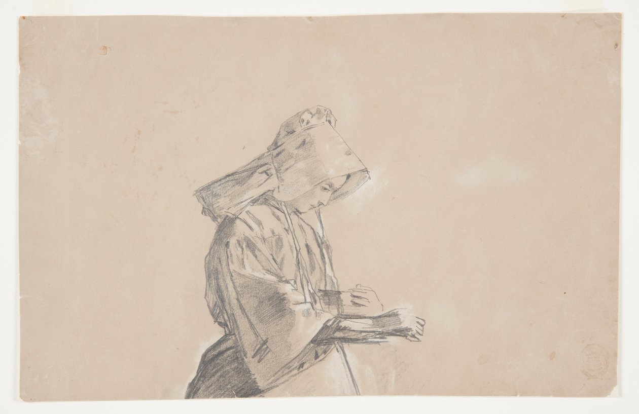 Kvinde i en solhætte af Winslow Homer