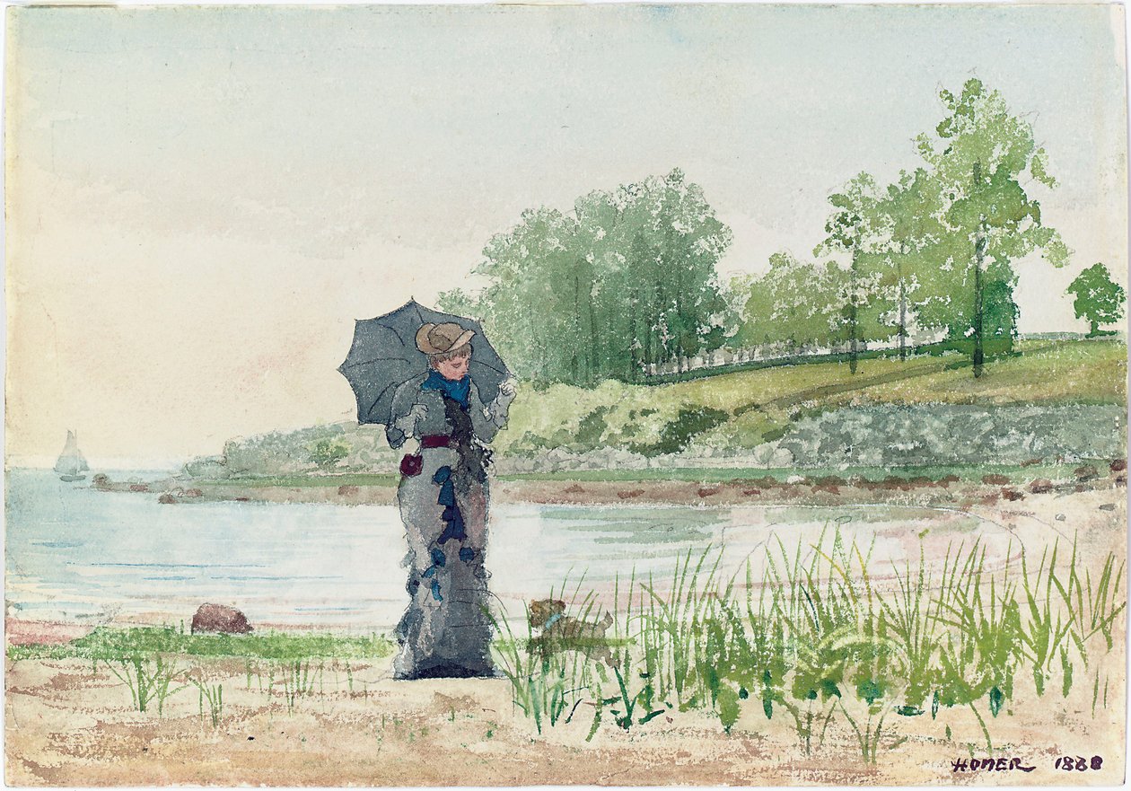 Ung kvinde, 1880 af Winslow Homer