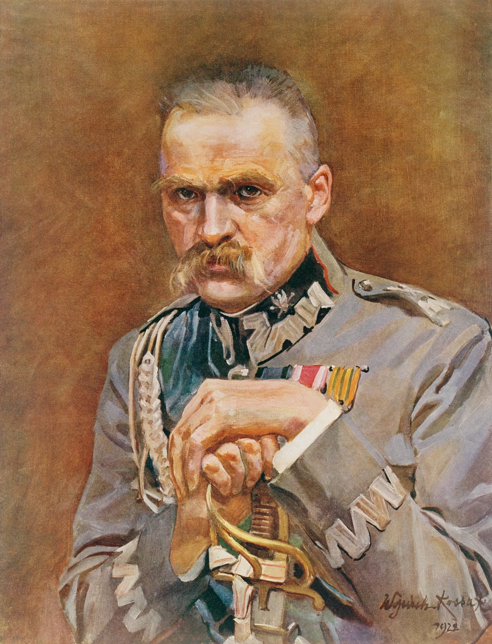 Marskal Joseph Pilsudski (1867-1935) af Wojciech Kossak