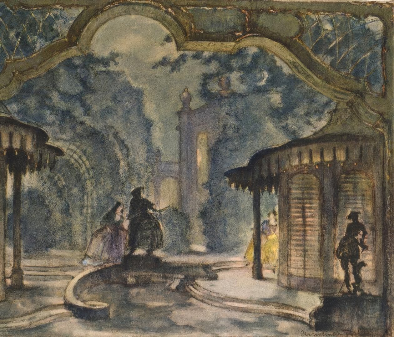 Mozart, Figaro / scene af A.Mahnke af Wolfgang Amadeus Mozart
