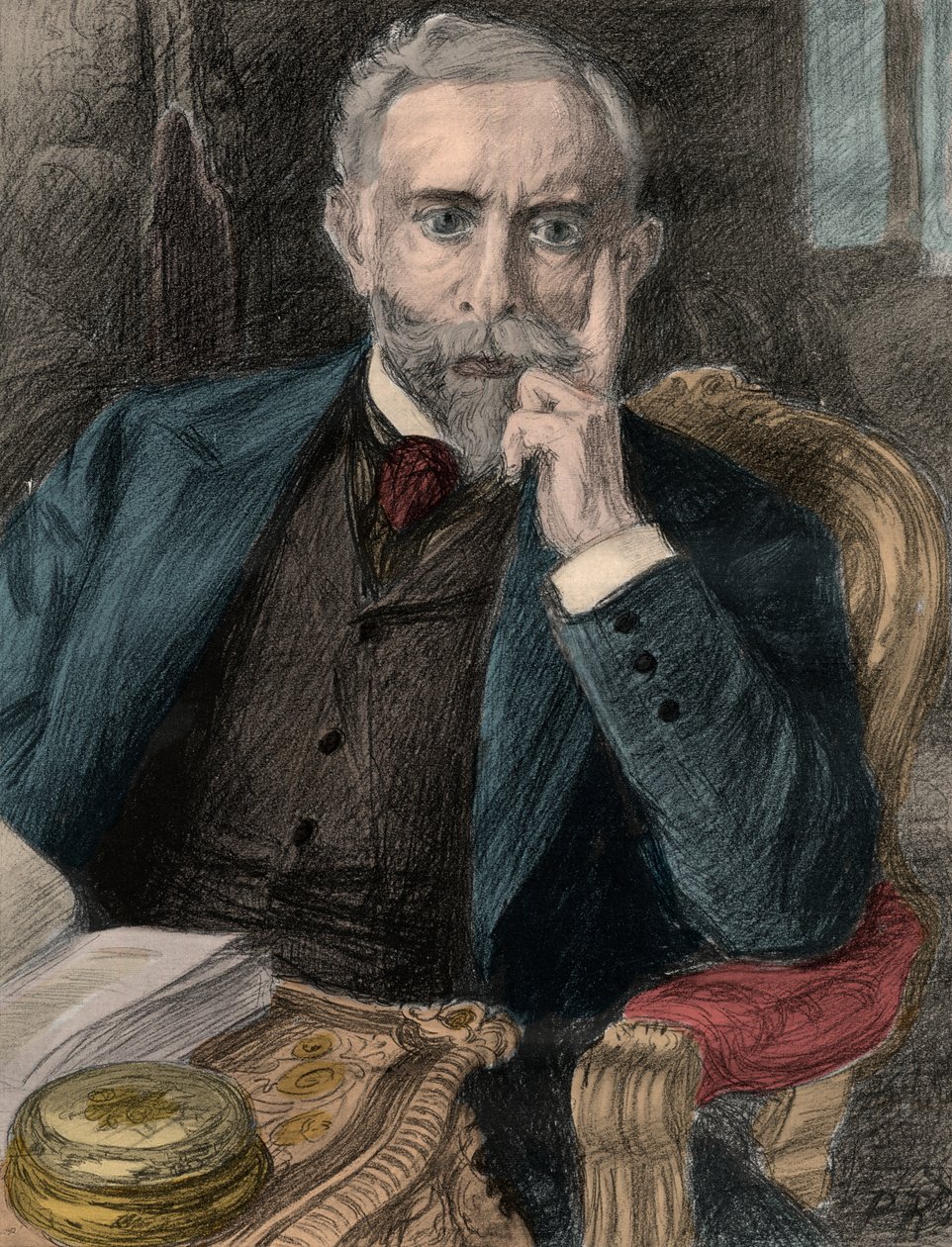 Portræt af Paul Cambon (1843-1924), fransk ambassadør i Storbritannien (1898-1920). af Woodbine K. Hinchliff