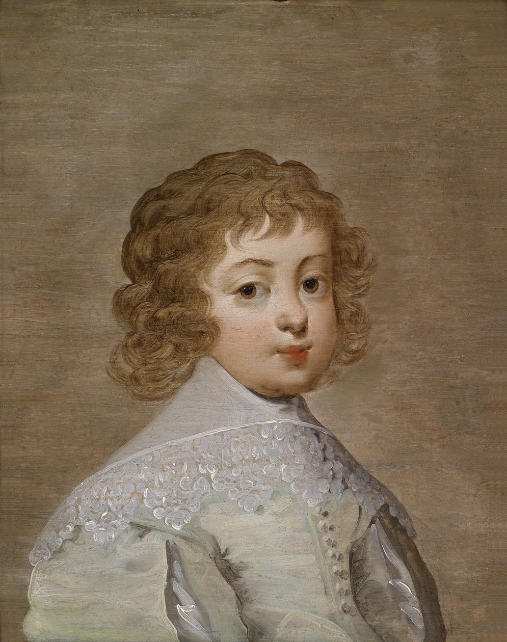 Portræt af en dreng af Circle of Anthony van Dyck