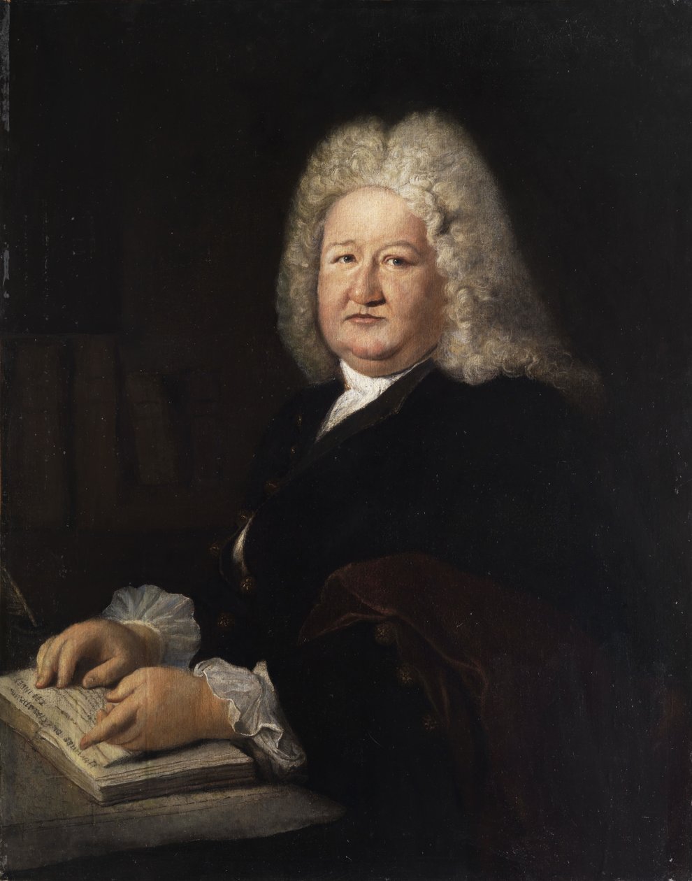 Portræt Mathurin Veyssière de La Croze af Workshop of Antoine Pesne