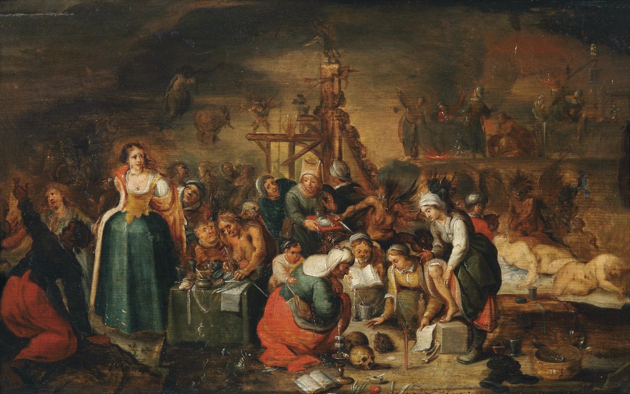 Heksens køkken af Frans II Francken the Younger