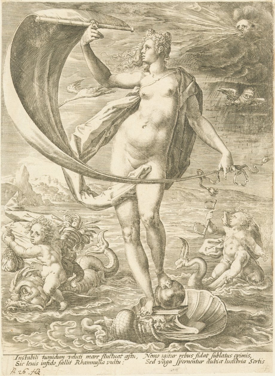 Held og lykke af Workshop of Hendrik Goltzius