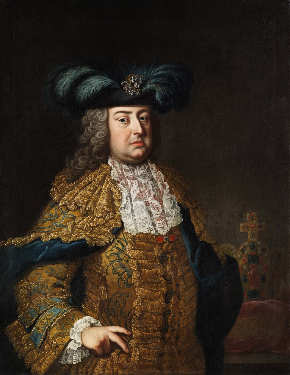 Portræt af kejser Franz Stephan (1708-1765) af Workshop of Martin van Meytens