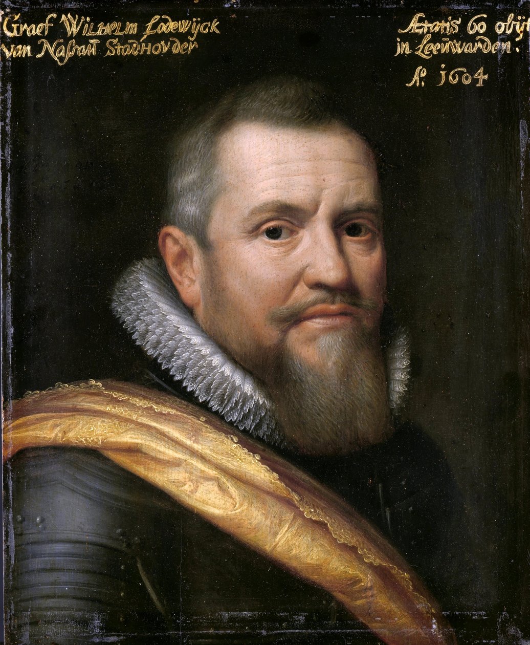 Portræt af Willem Lodewijk (1560-1620), greve af Nassau af Workshop of Michiel van Mierevelt