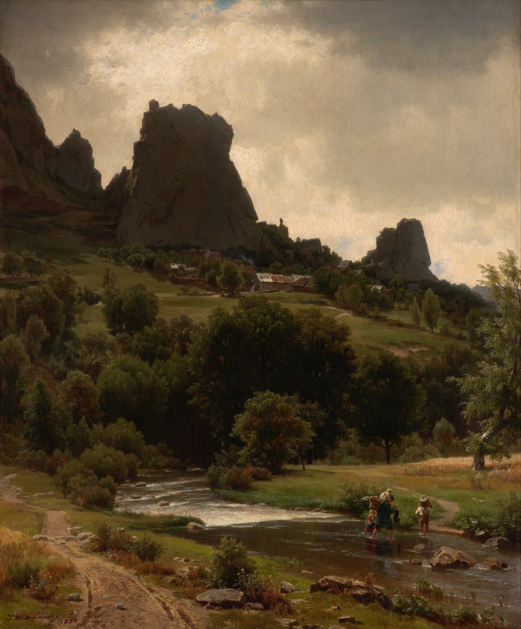 Sommer Pastorale (udsigt over Kallenfels) af Worthington Whittredge