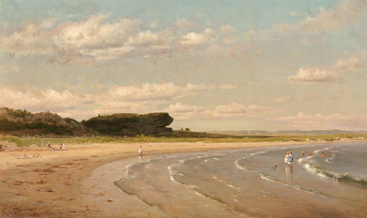 Second Beach, Newport af Worthington Whittredge