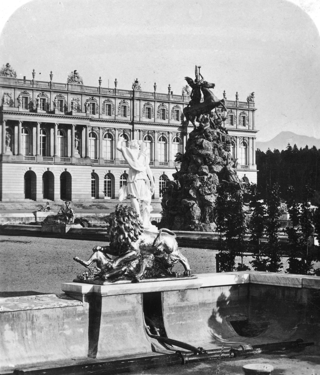 Herrenchiemsee-paladset, Bayern, Tyskland, omkring 1900-tallet. af Wurthle and Sons