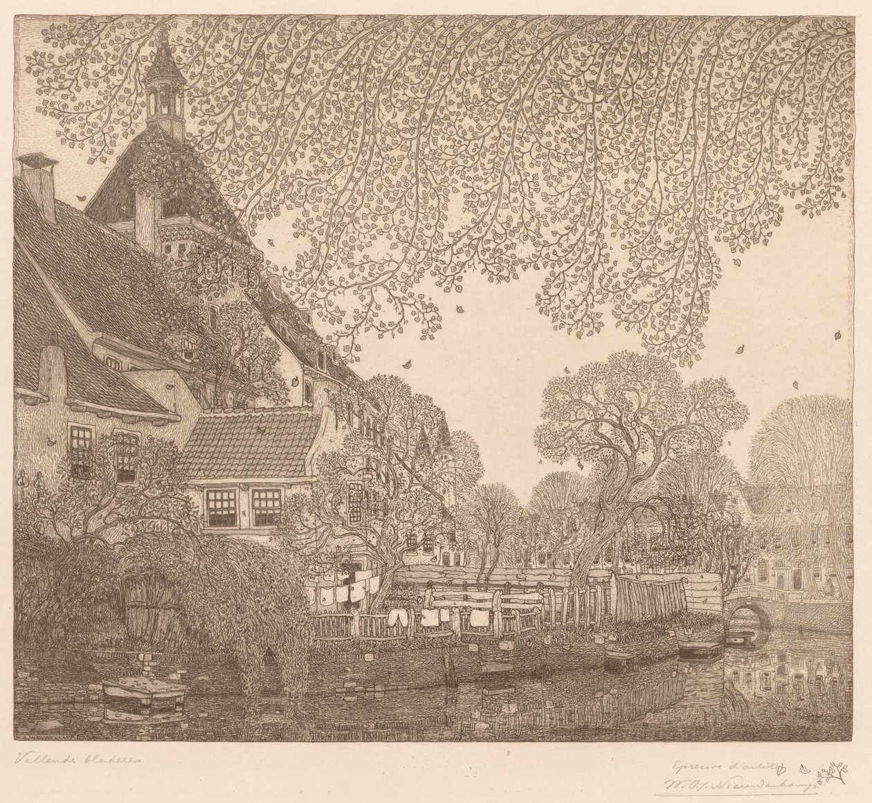 Faldende blade, Amersfoort af Wynand Otto Jan Nieuwenkamp