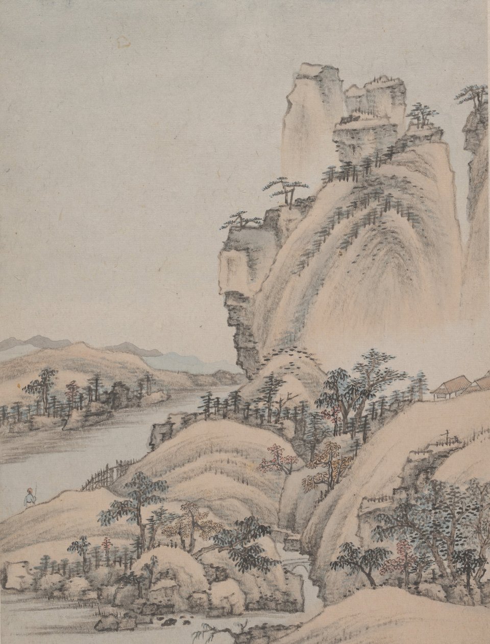 Landskaber, dateret 1668. af Xiao Yuncong