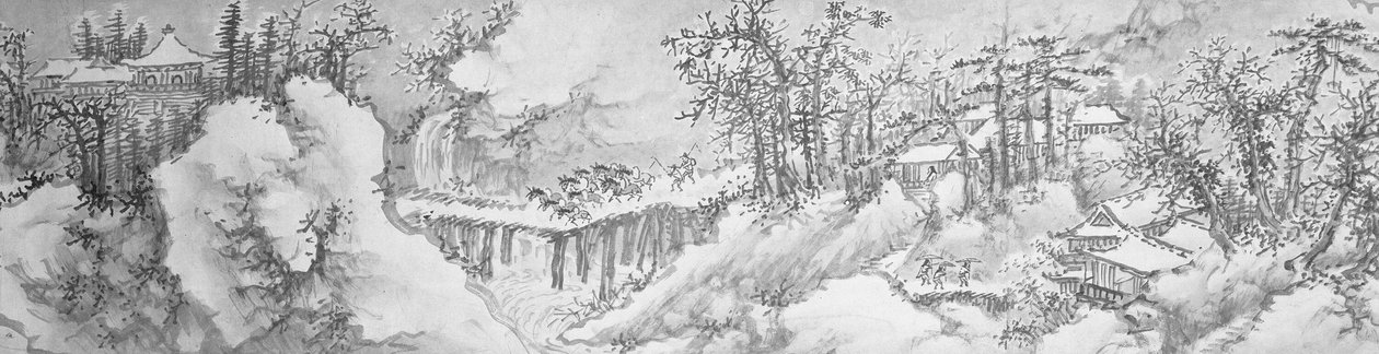 Vinterlandskab af Xie Shichen