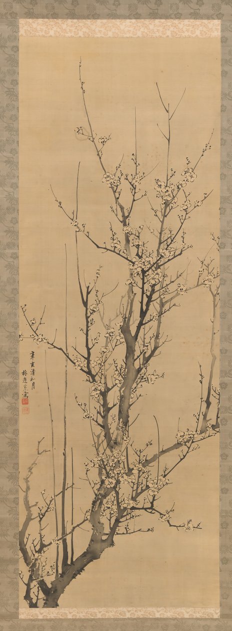 Blommeblomster, dateret 1851. af Yamamoto Baiitsu