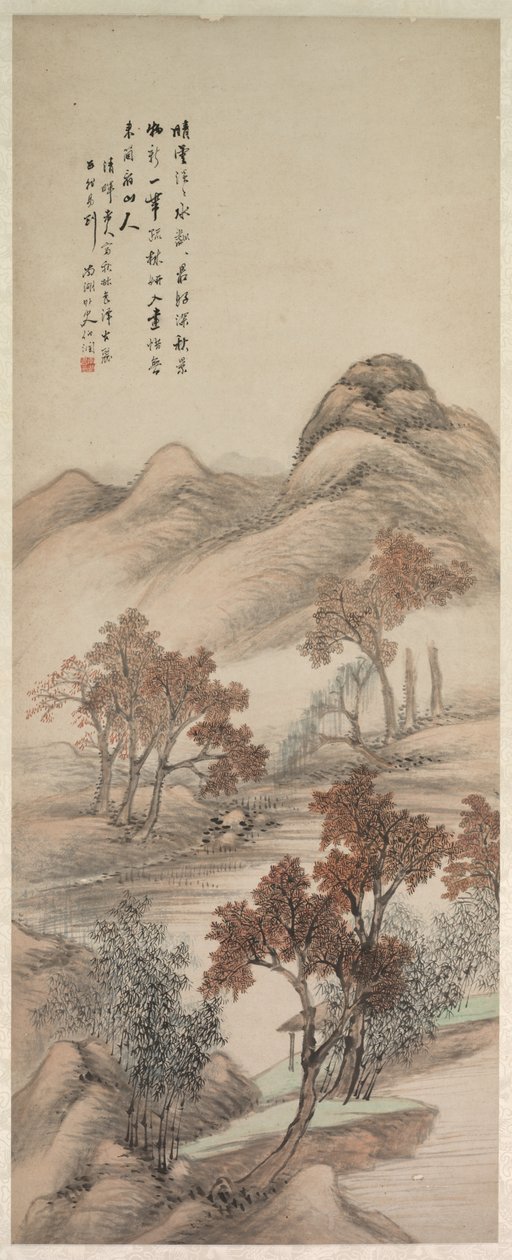 Efterårslandskab, 1644-1911. af Yang Borun