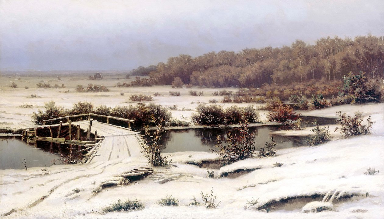 Tidlig sne, 1883. af Yefim Yefimovich Volkov