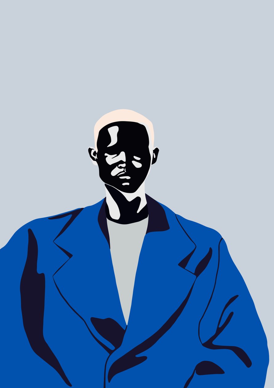 Blue Coat, 2016, (digital) af Yi Xiao Chen