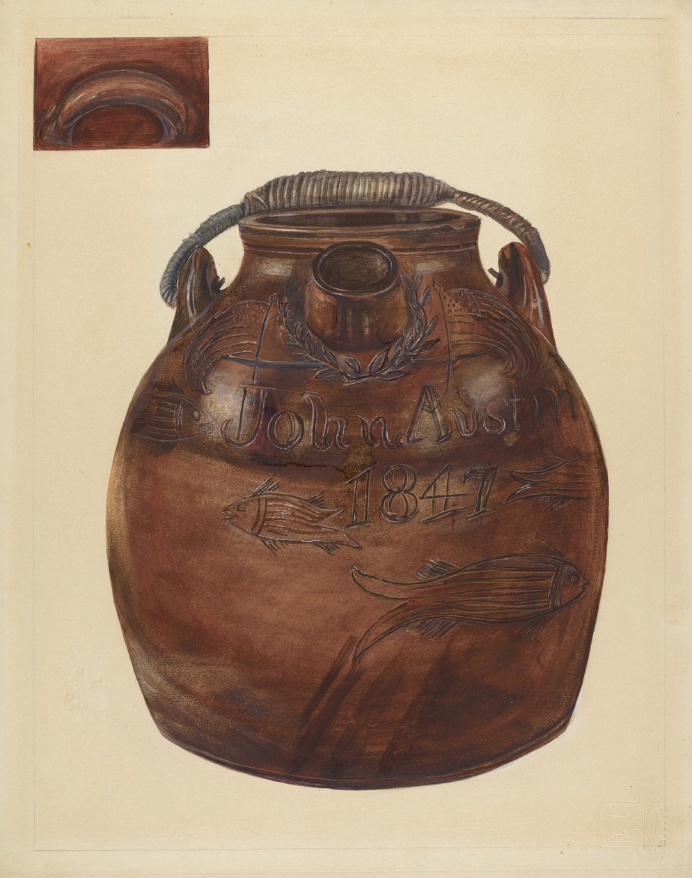 Cider eller vandkande, 19351942. af Yolande Delasser