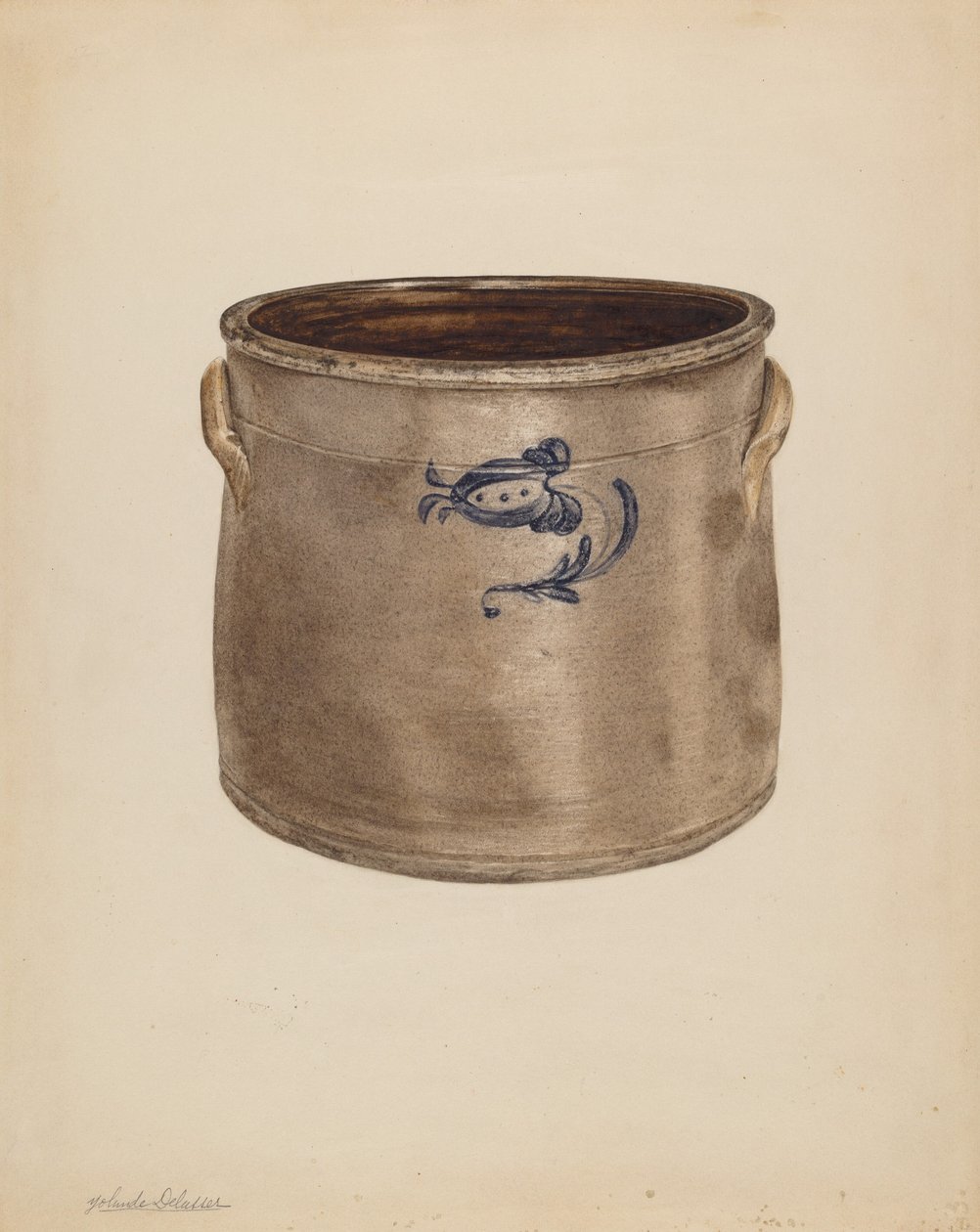 Crock, sandsynligvis 19371938. af Yolande Delasser