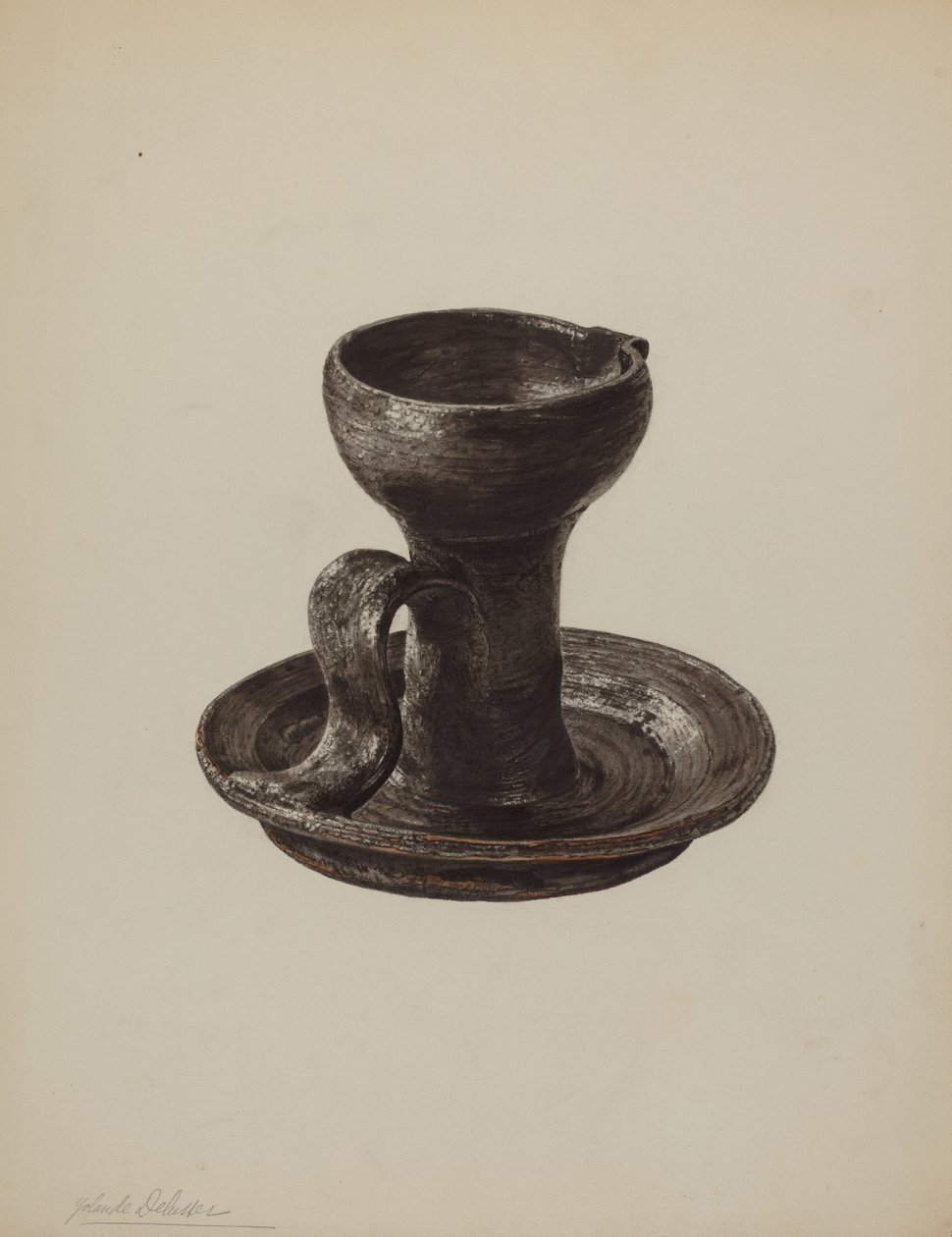 Fedtlampe, ca. 1939. af Yolande Delasser