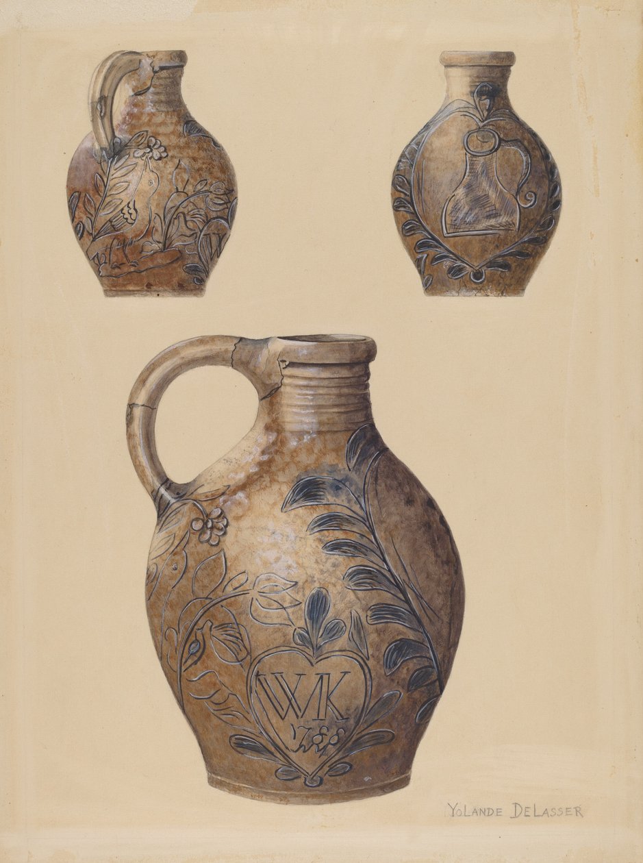 Kande, c. 1938. af Yolande Delasser