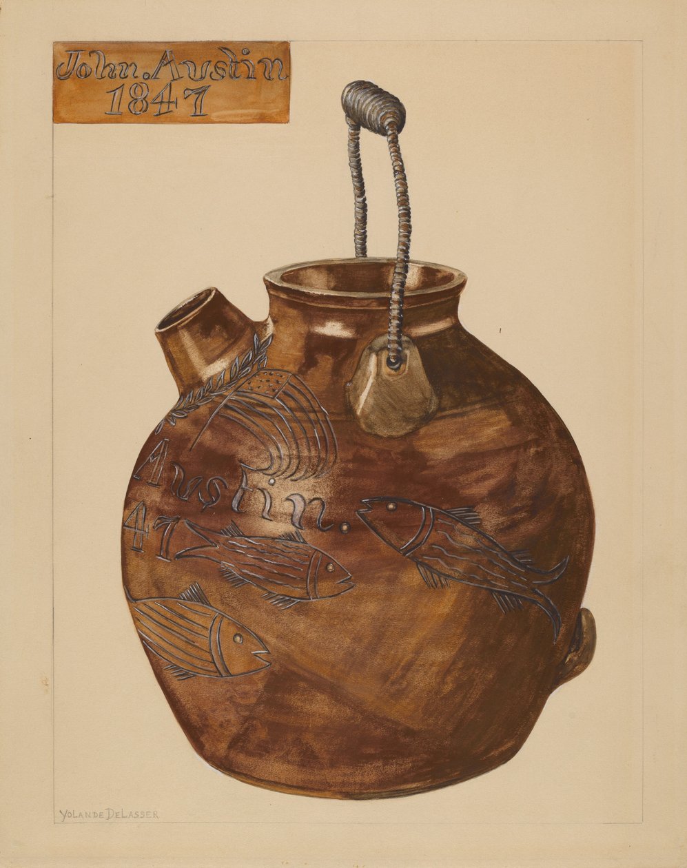 Kande til dej, ca. 1936. af Yolande Delasser
