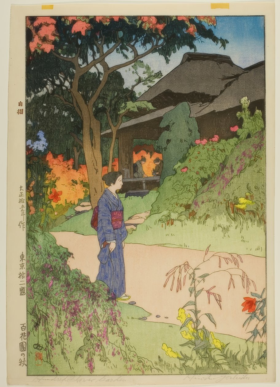 Efterår i Hyakka-en af Yoshida Hiroshi