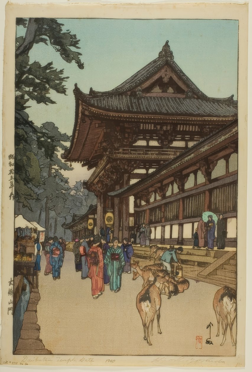 Daibutsu tempelport af Yoshida Hiroshi