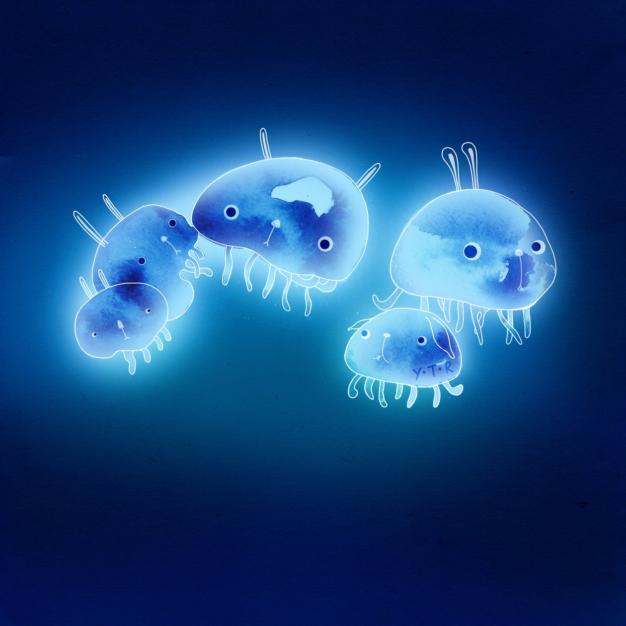 Jelly fish, 2013 (mix media) af Yoyo Zhao