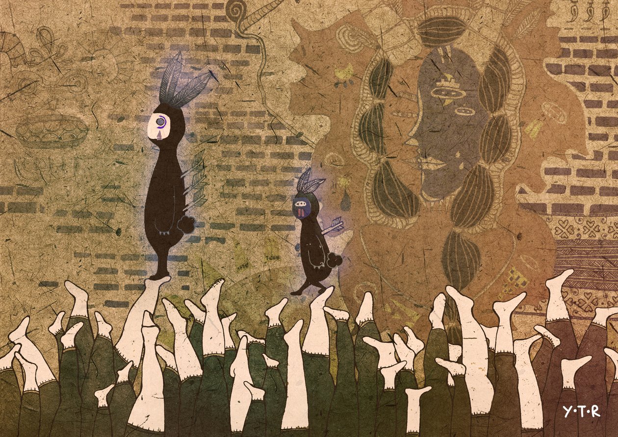 Stopping the footsteps, 2012 (digital) af Yoyo Zhao