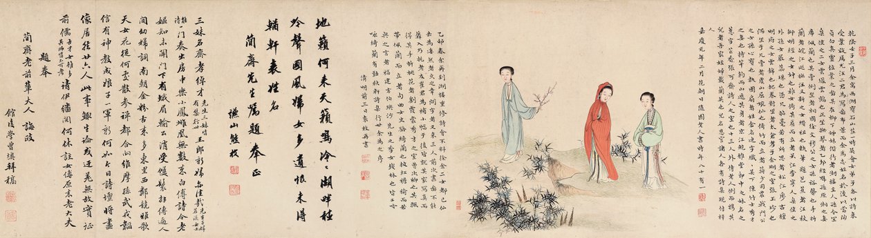 Yuan Mei og hans kvindelige studerende af Yuan Mei