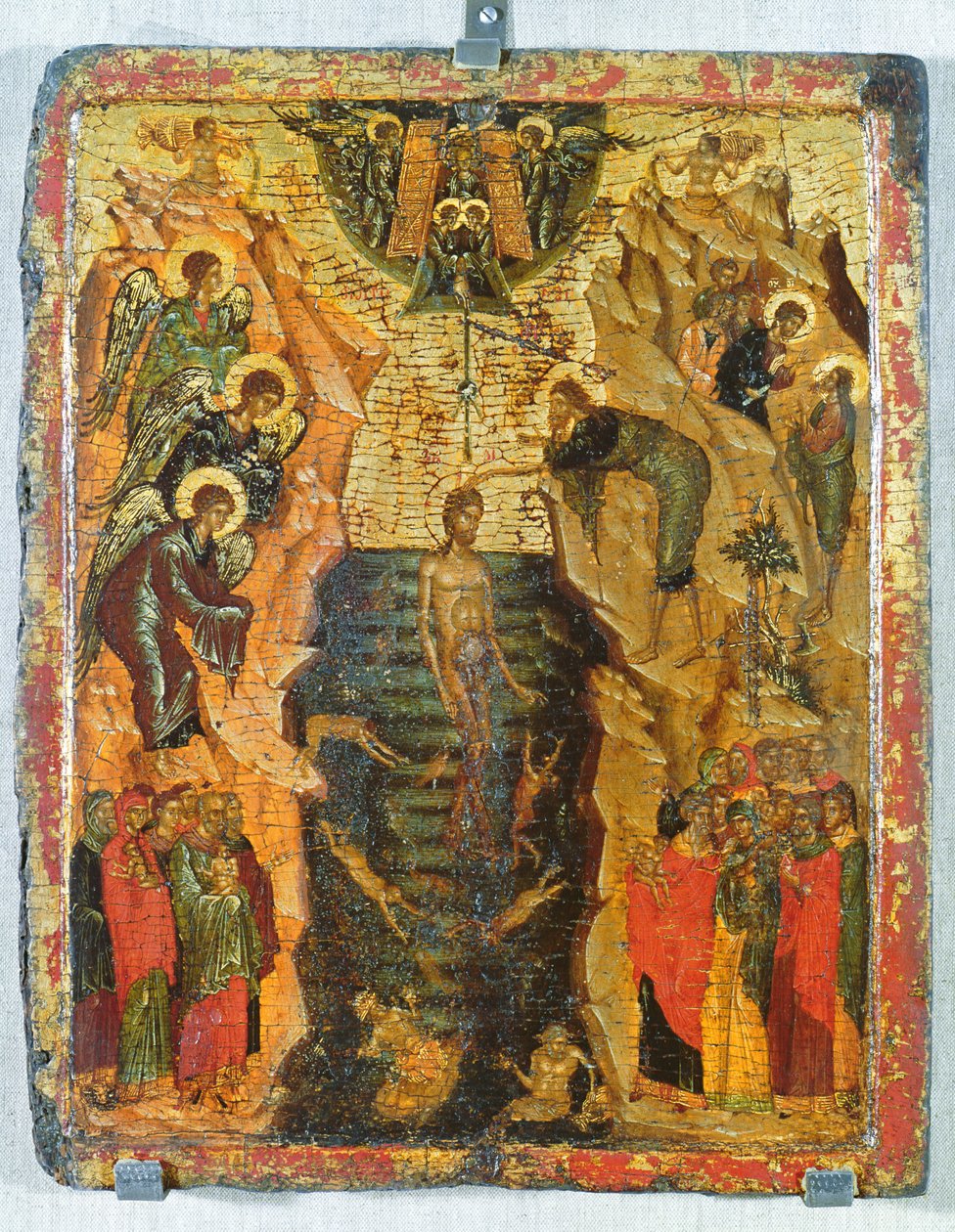 Kristi dåb, fra Sandzak (tempera på panel) af Yugoslavian School