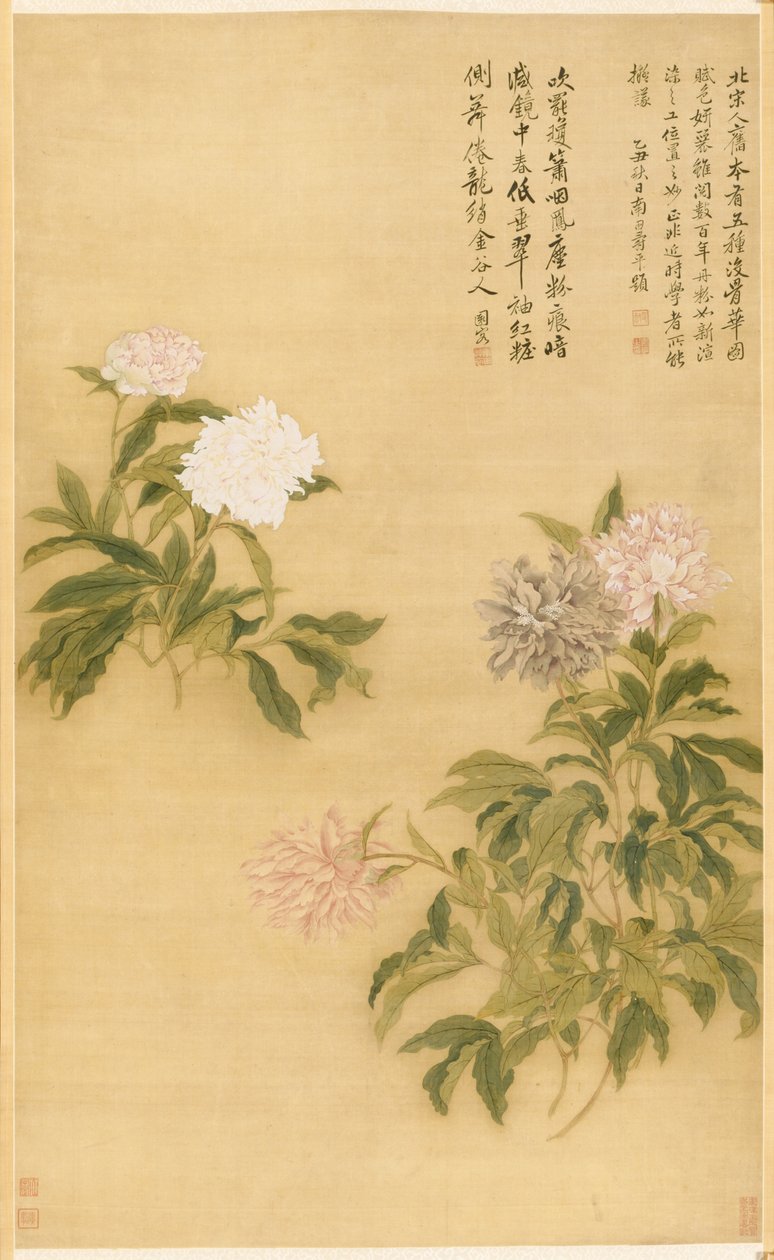 Pæoner, 1685. af Shouping Yun