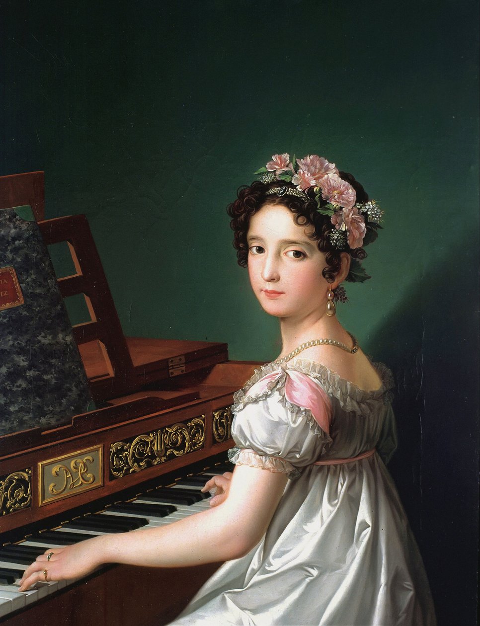 Manuela González Velázquez spiller klaver af Zacarias Gonzalez Velazquez